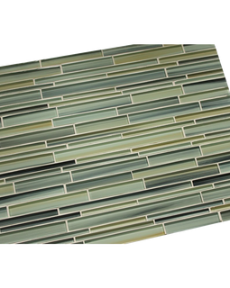 4 x 6 Sample Beach Break Hand Painted Linear Glass Mosaic Tiles