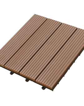 Abba Patio Inch Outdoor Four Slat Composite Interlocking Decking Tile