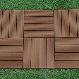 Abba Patio Inch Outdoor Four Slat Composite Interlocking Decking Tile