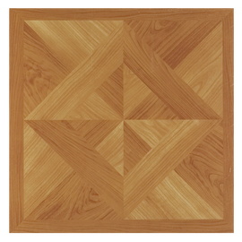 Achim Home Furnishings Wood Classic Light Oak Diamond Parquet 20 Pack
