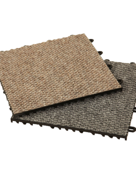 IncStores Carpet Loc Modular Carpet Top Flooring Snap Together Floor Tiles