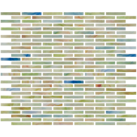Susan Jablon Mosaics 1-4 Inch Glass Subway Tile